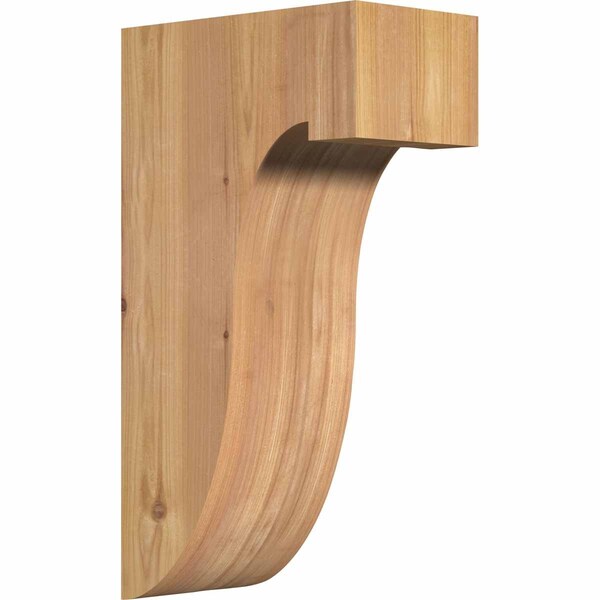 Ekena Millwork Del Monte Smooth Corbel, Western Red Cedar, 5 1/2"W x 10"D x 18"H COR06X10X18DEL00SWR - main
